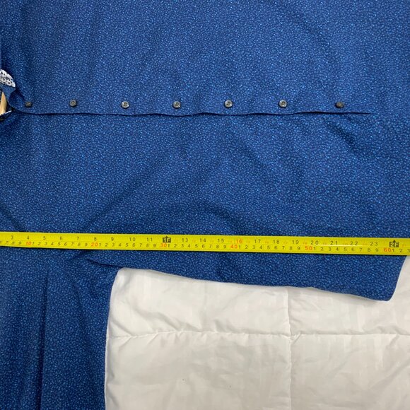 Simon Carter Blue Pattened Shirt - Picture 7 of 10